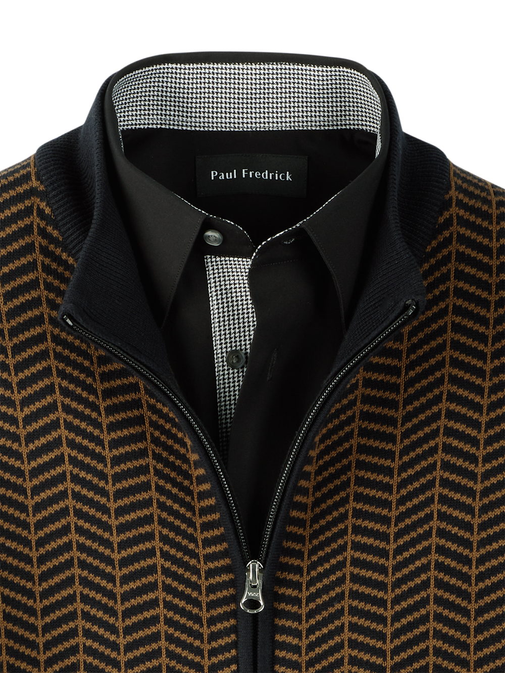 Alternate Image of Cotton Full Zip Mock Neck Vest-5