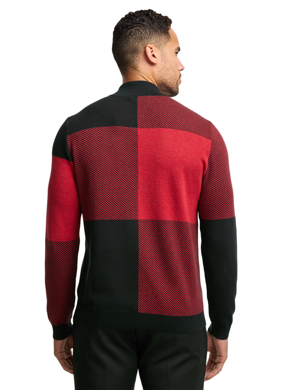 Alternate Image of Cotton Full Zip Mock Neck Sweater-4