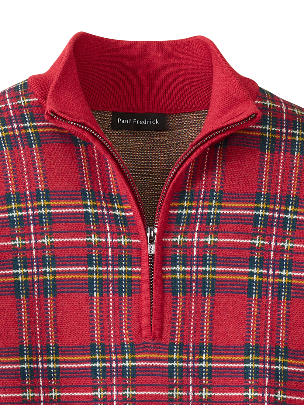 Alternate Image of Cotton Quarter Zip Mock Neck Sweater-5