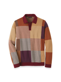 Cotton Three Button Polo - Multi