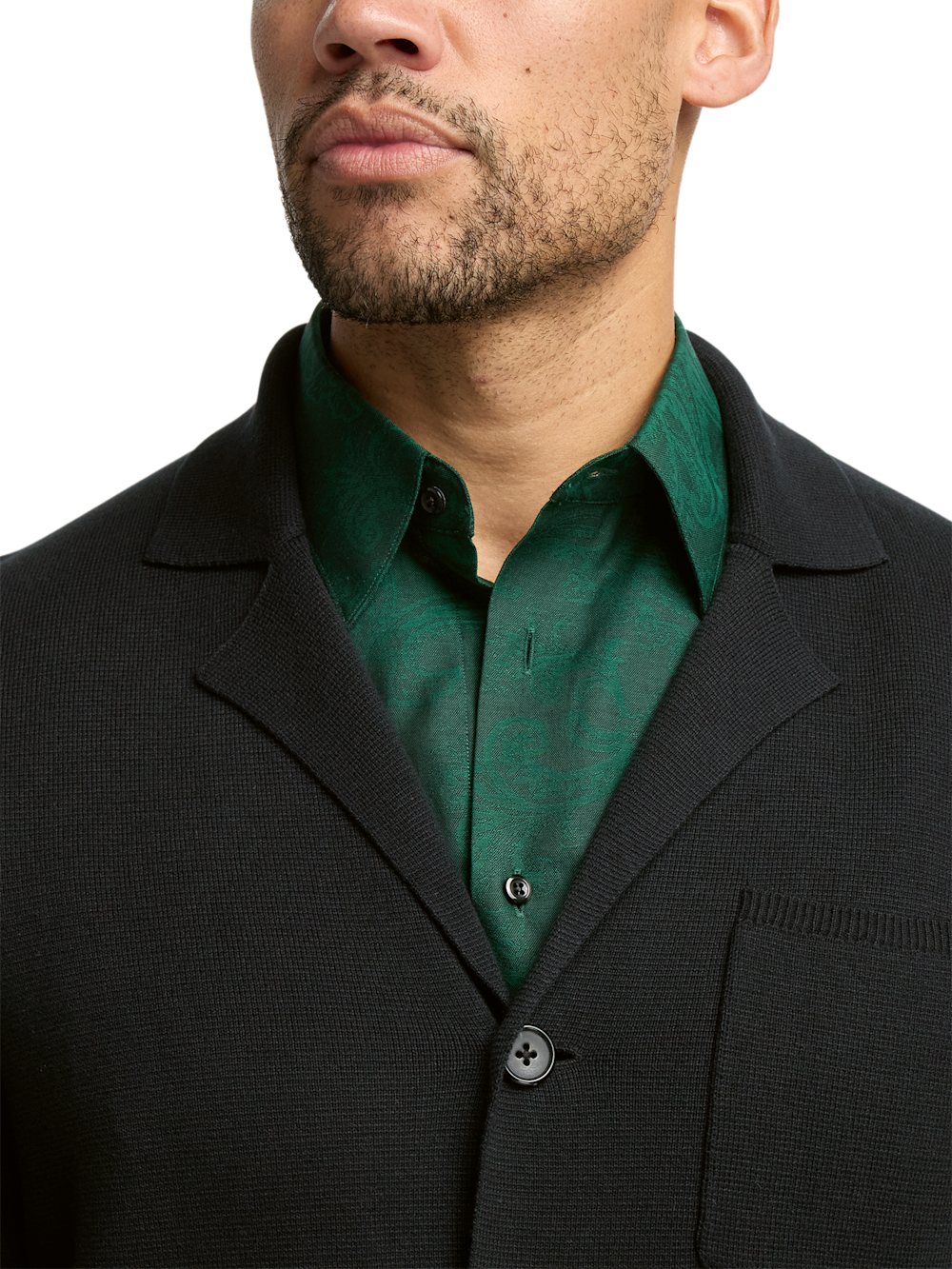 Alternate Image of Cotton Notch Lapel Cardigan Sweater-2