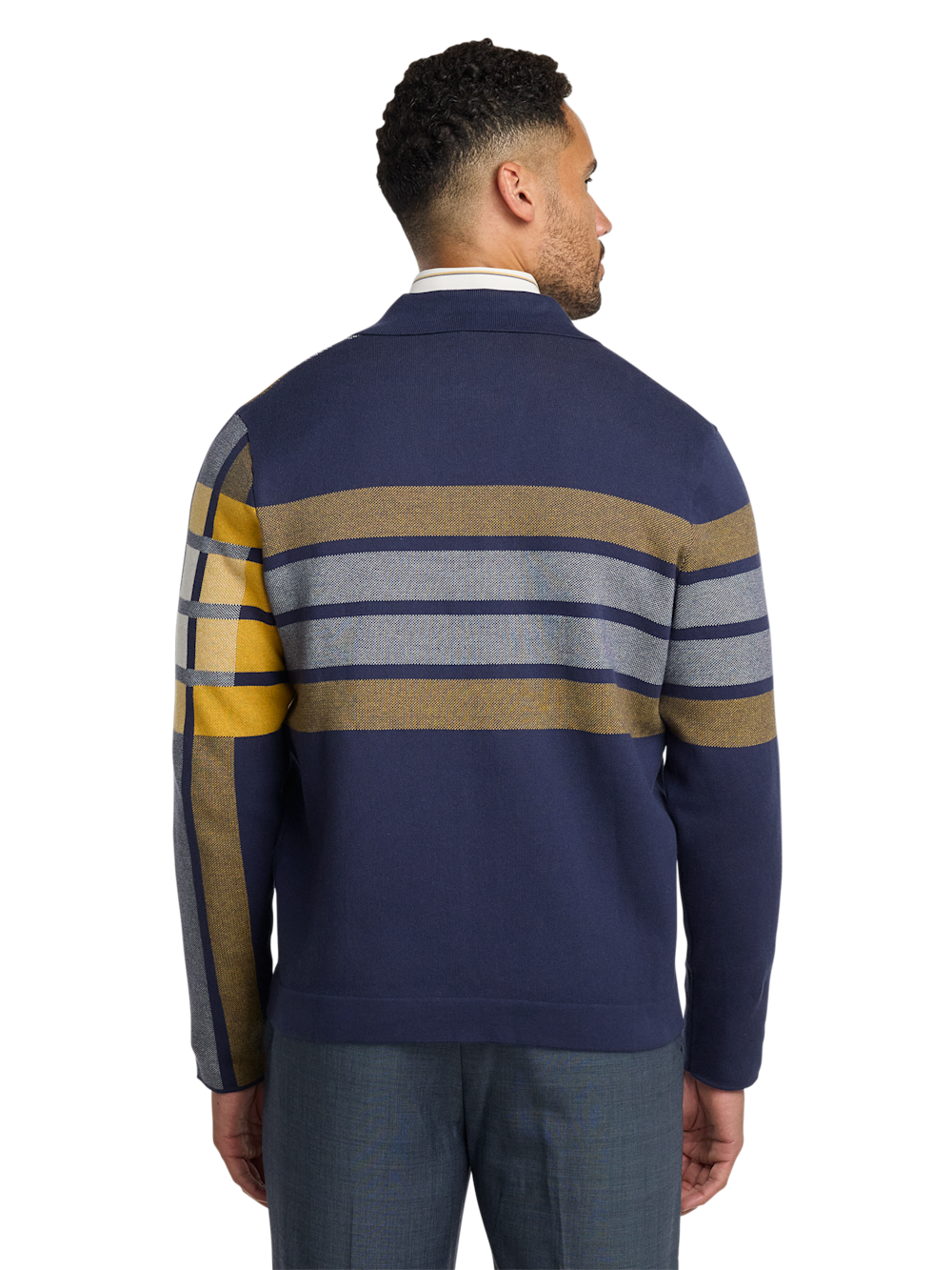 Alternate Image of Cotton Notch Lapel Cardigan Sweater-4