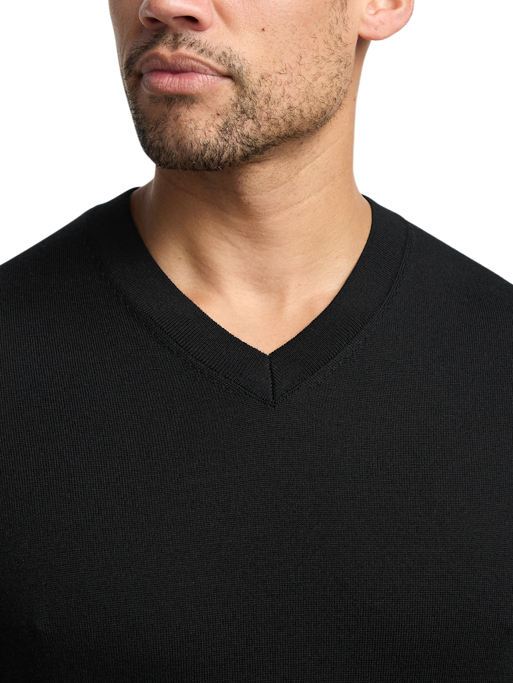 Alternate Image of Washable Merino Wool V-neck Sweater-2