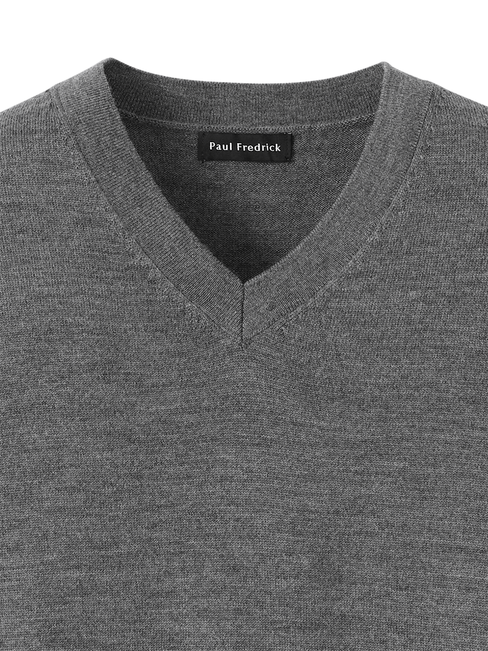 Alternate Image of Washable Merino Wool V-neck Sweater-5