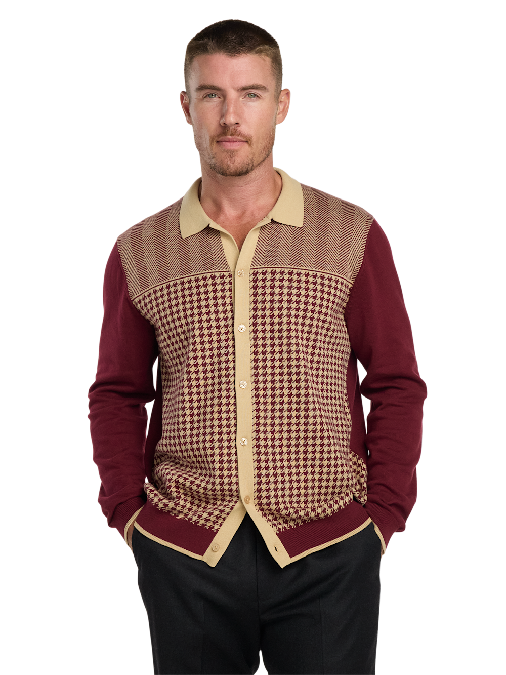 Alternate Image of Cotton Button Front Polo-1