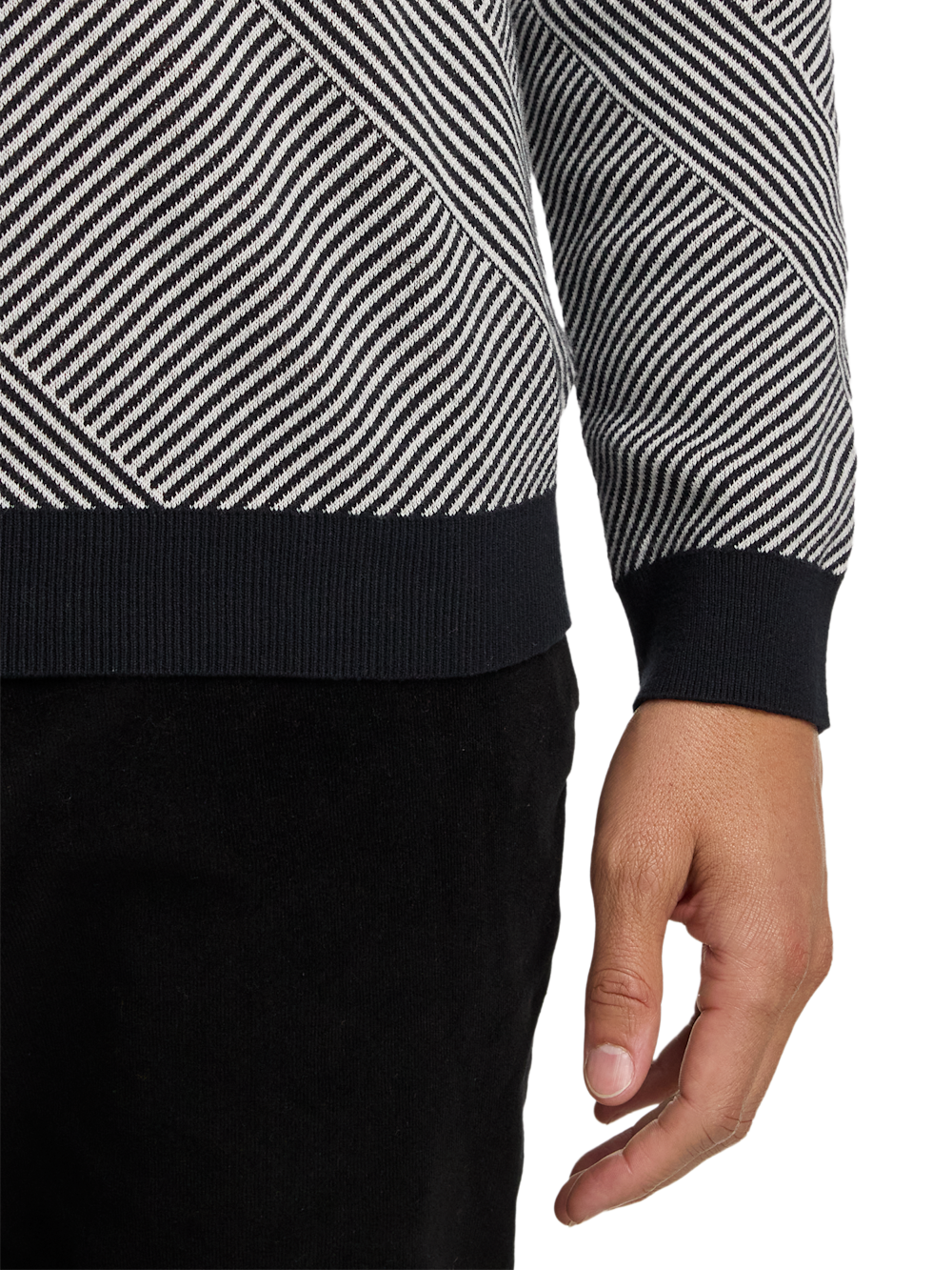 Alternate Image of Cotton 4-button Mock Neck Sweater-3