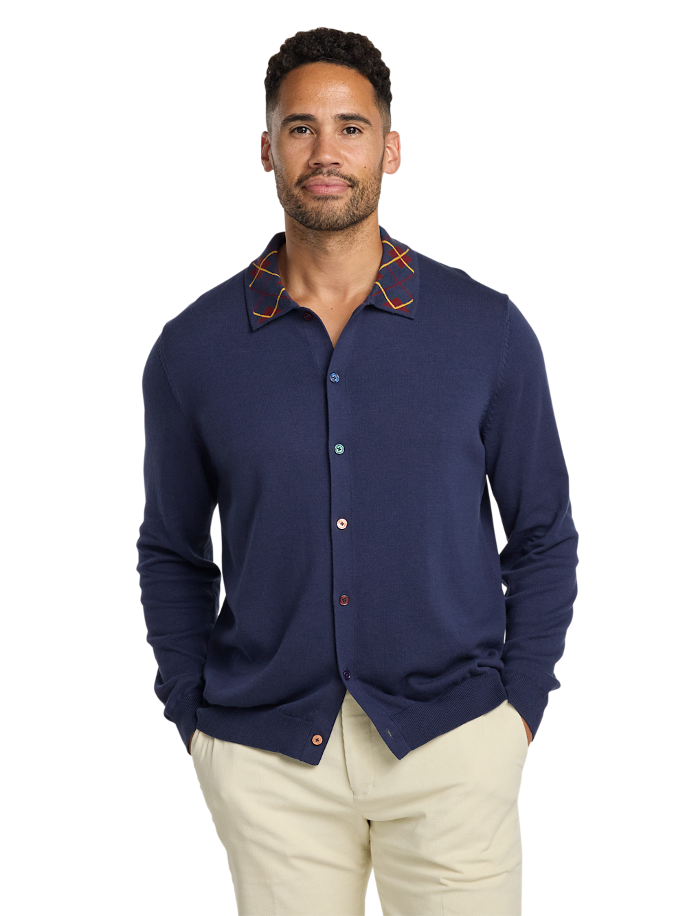 Alternate Image of Cotton Button Front Polo-1