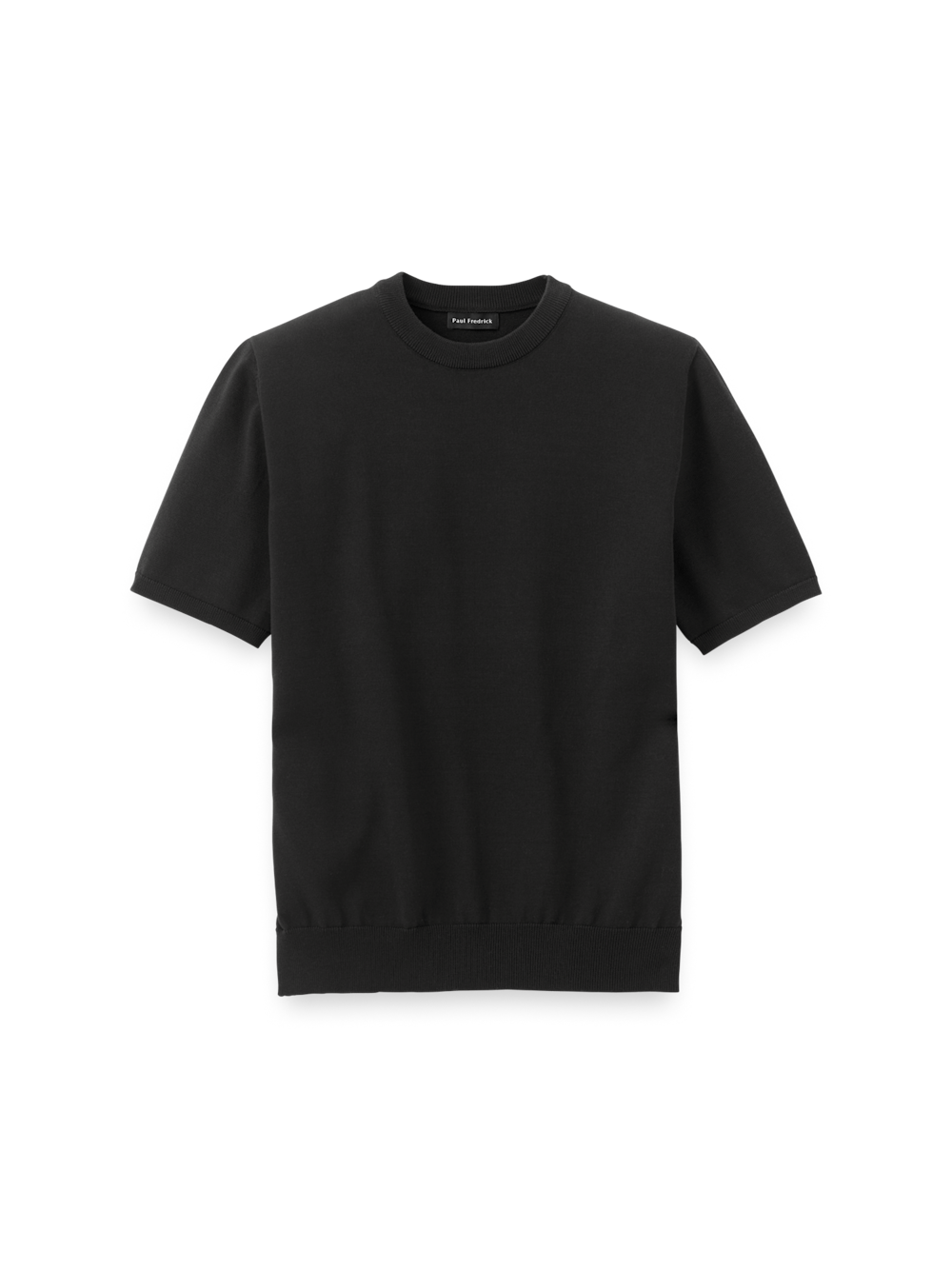 Product Image of Supima Cotton Crew Neck Sweater-Black