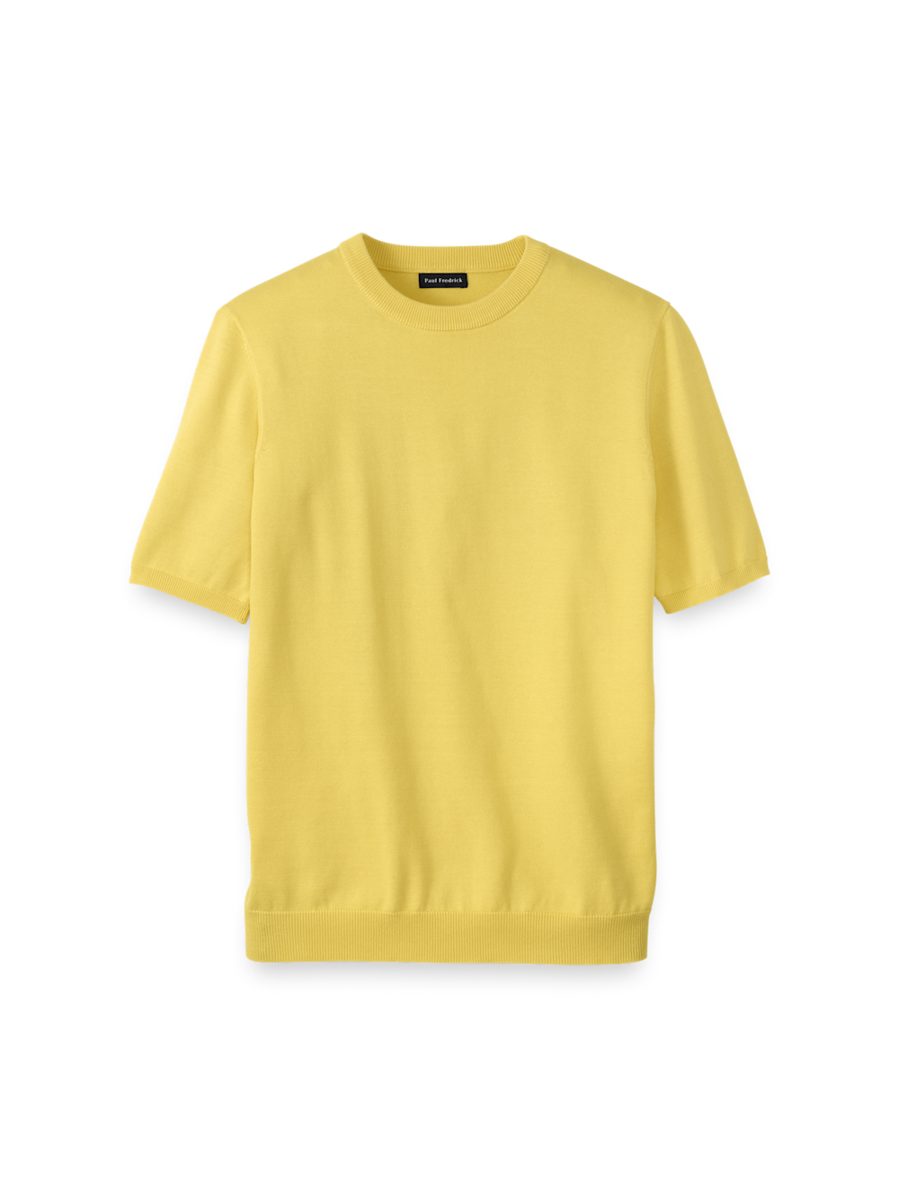Product Image of Supima Cotton Crew Neck Sweater-Light Yellow