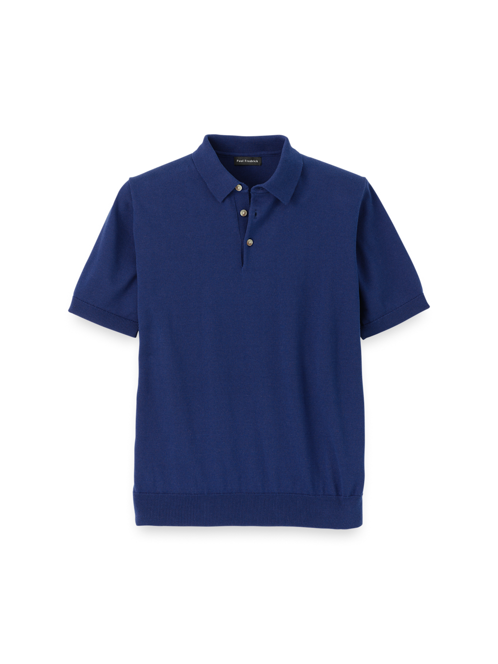 Product Image of Supima Cotton Three Button Polo-Navy