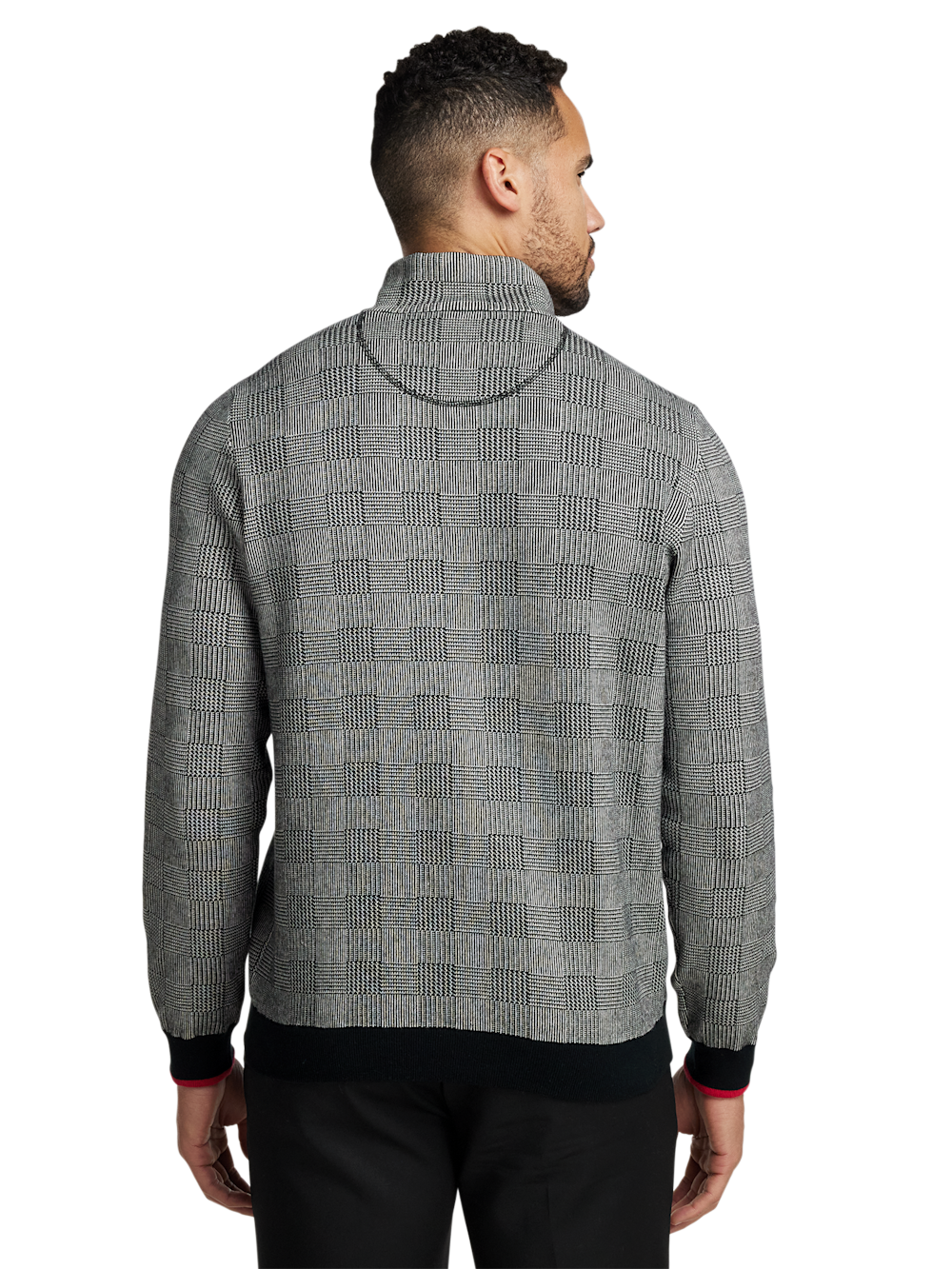 Alternate Image of Cotton Quarter Zip Mock Neck Sweater-4