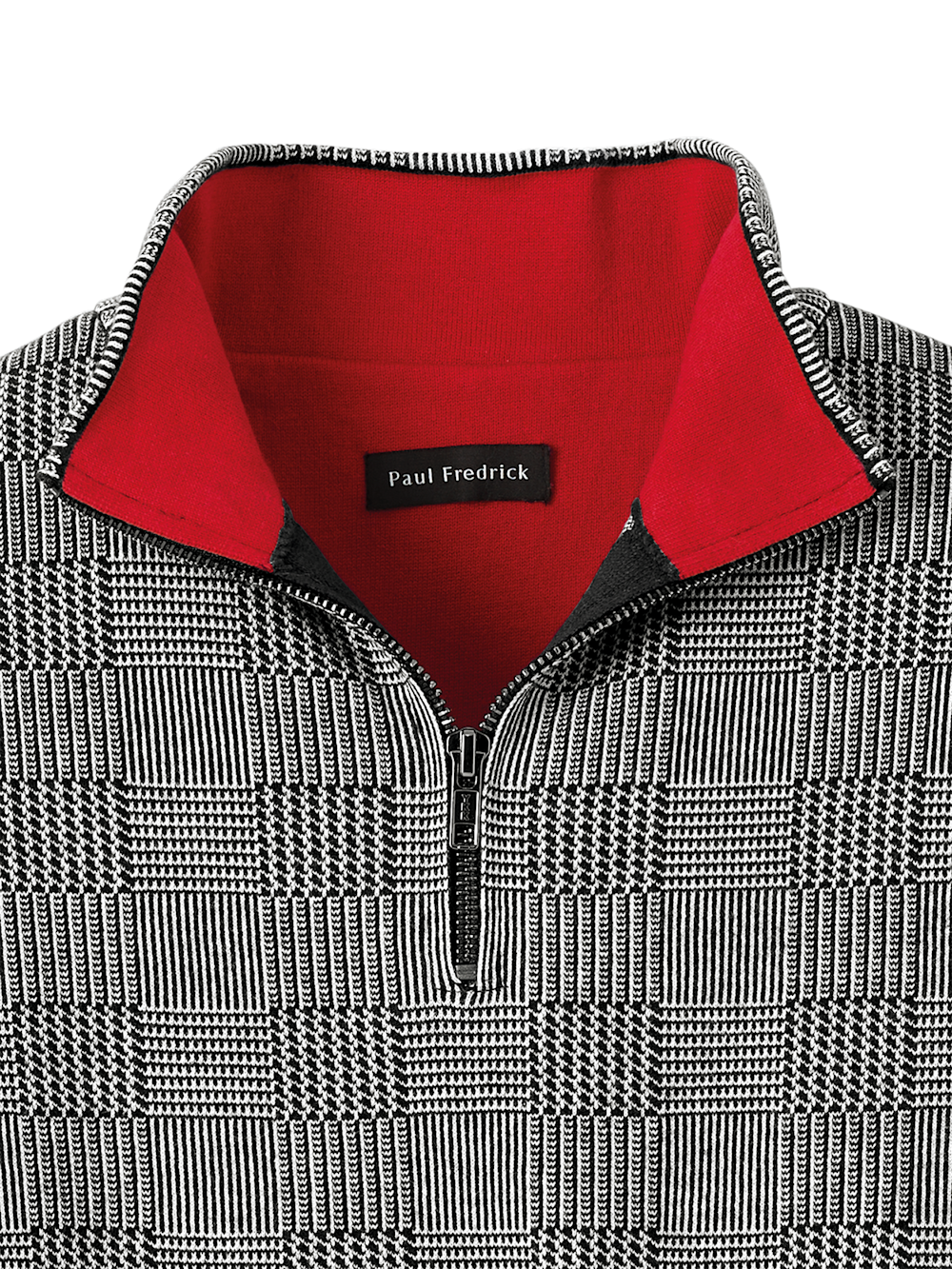 Alternate Image of Cotton Quarter Zip Mock Neck Sweater-5