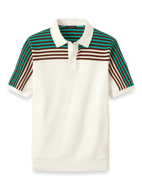 Cotton Three Button Polo - Multi