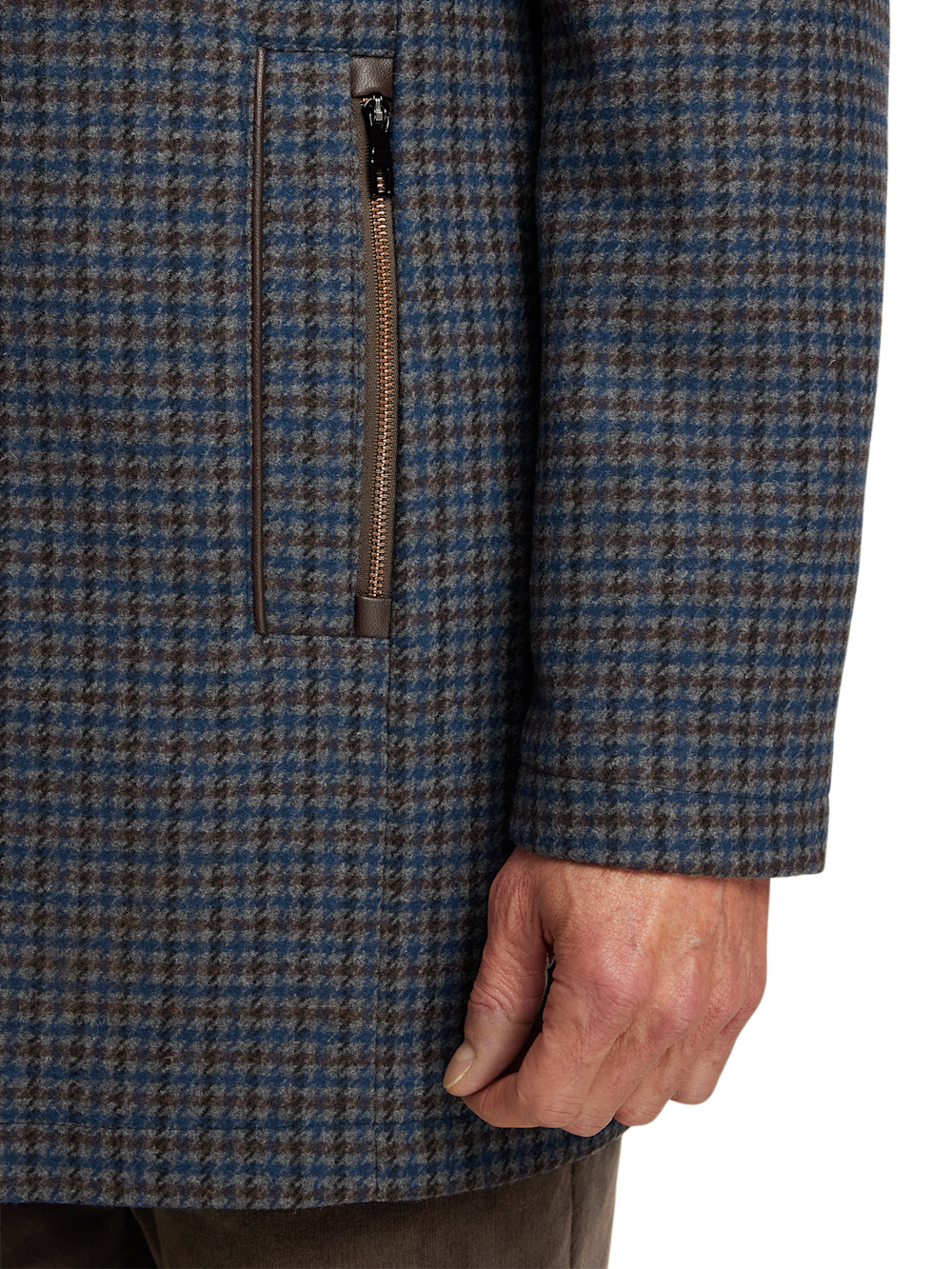 Alternate Image of Wool Blend Check Carcoat-2