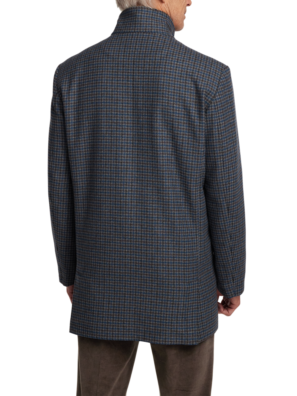 Alternate Image of Wool Blend Check Carcoat-6