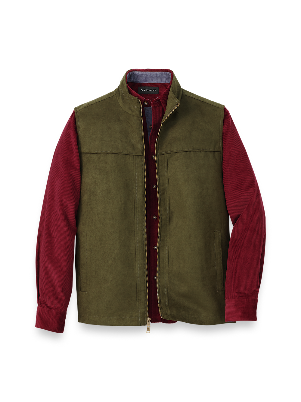 Product Image of Microsuede Vest-Green