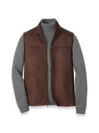 Microsuede Vest - Brown