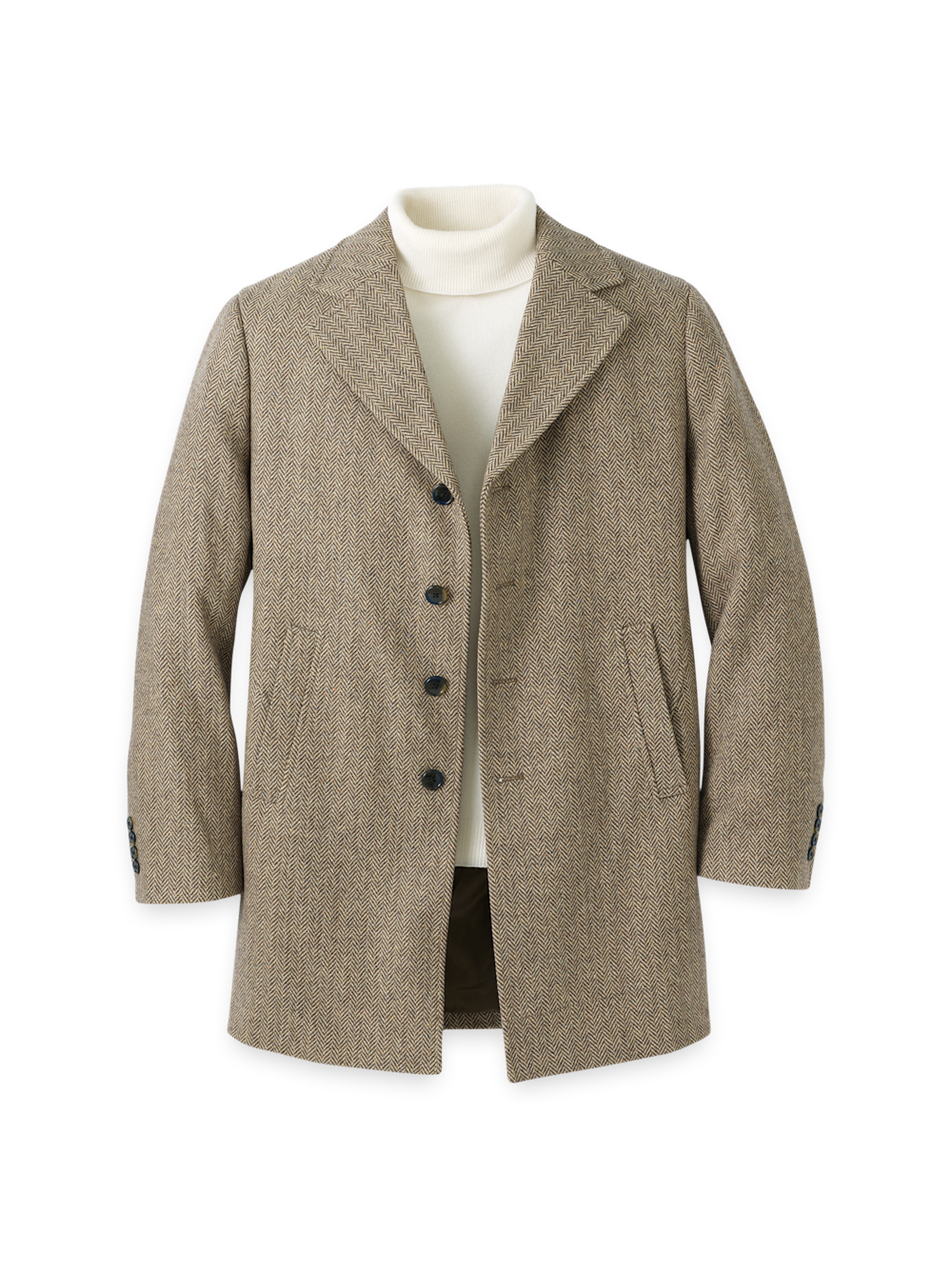 Product Image of Herringbone Topcoat-Tan