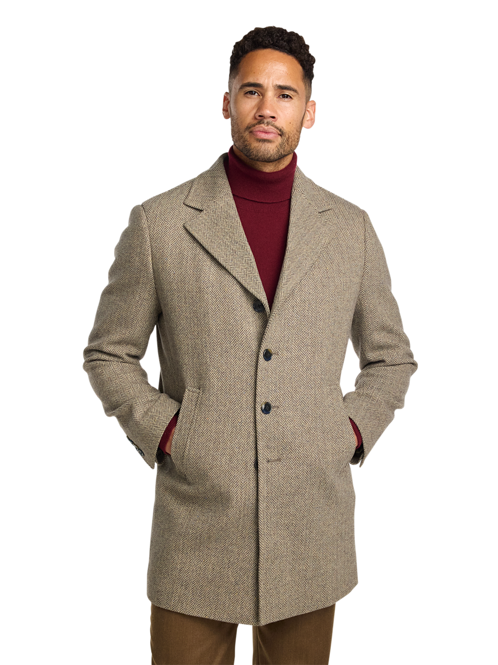 Alternate Image of Herringbone Topcoat-1