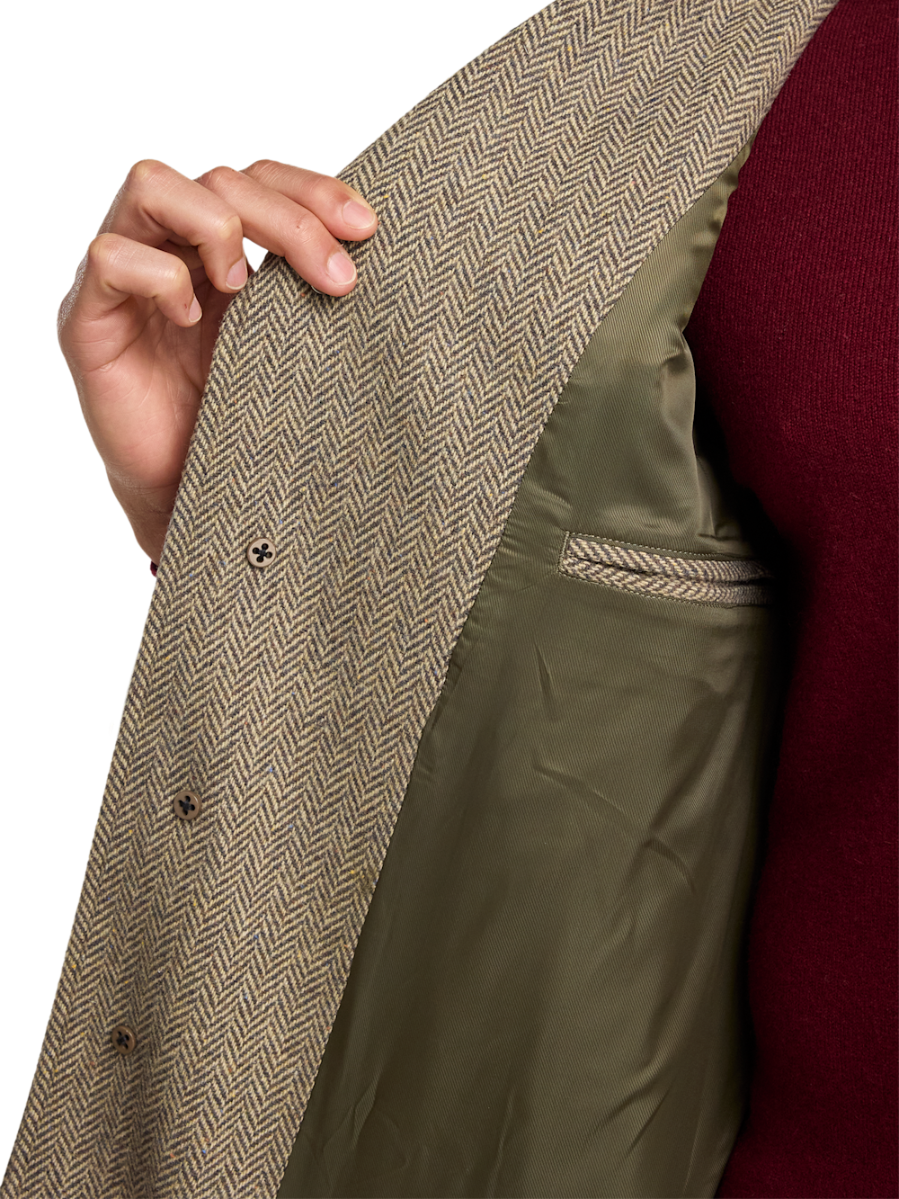 Alternate Image of Herringbone Topcoat-4