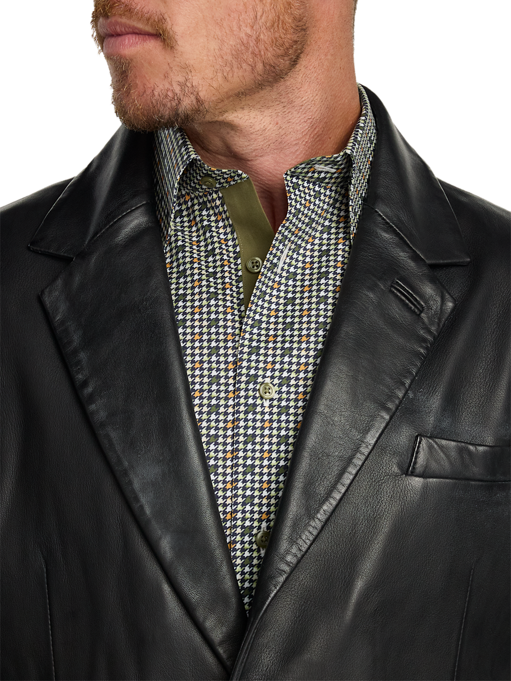 Alternate Image of Leather Blazer-5